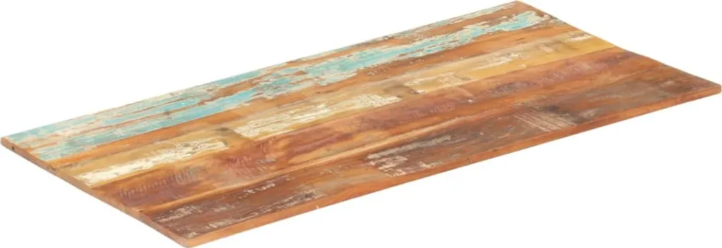 Plateau de table à manger 140x60 cm en bois ancien pour 4 personnes