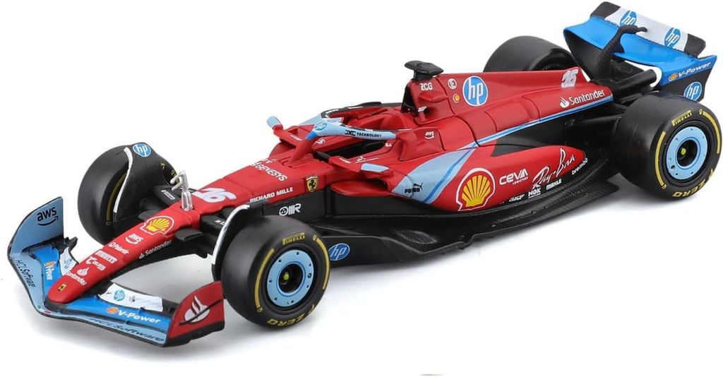 Bburago F1 Ferrari SF-24 Miami GP 2024#16 Charles Leclerc Modellauto 1:43 3+