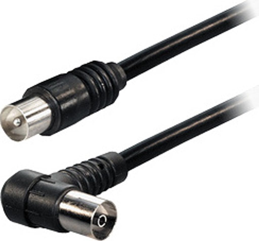 Transmedia Verbindungskabel; Antennenstecker gerade 9,5 mm - Antennenkupplung Winkel 9,5 mm, 15,0 m, FK 15 ZGWS