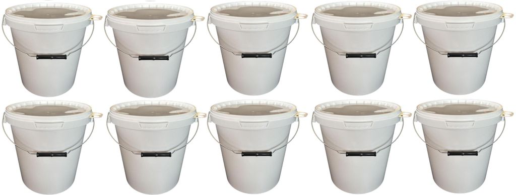 SILPLAST Eimer mit Deckel 15L x 10 Kunststoffeimer 15 Liter Produktbild 