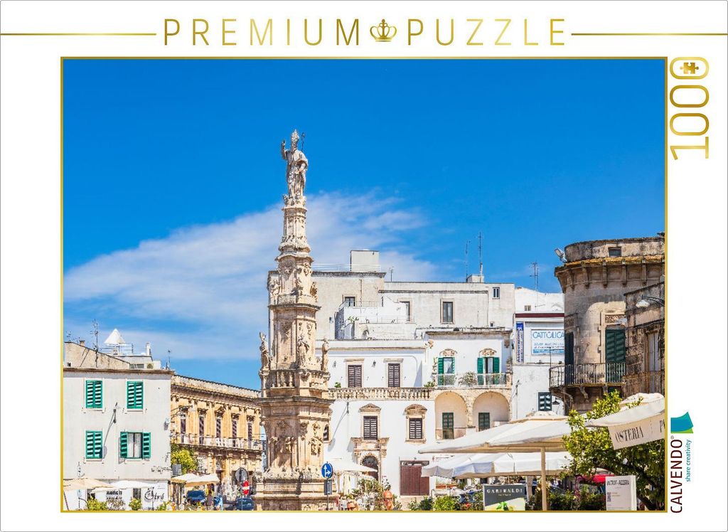 CALVENDO Puzzle Säule von Sant'Oronzo in Ostuni | 1000 Teile Lege-Größe 64x48cm Foto-Puzzle für glückliche Stunden