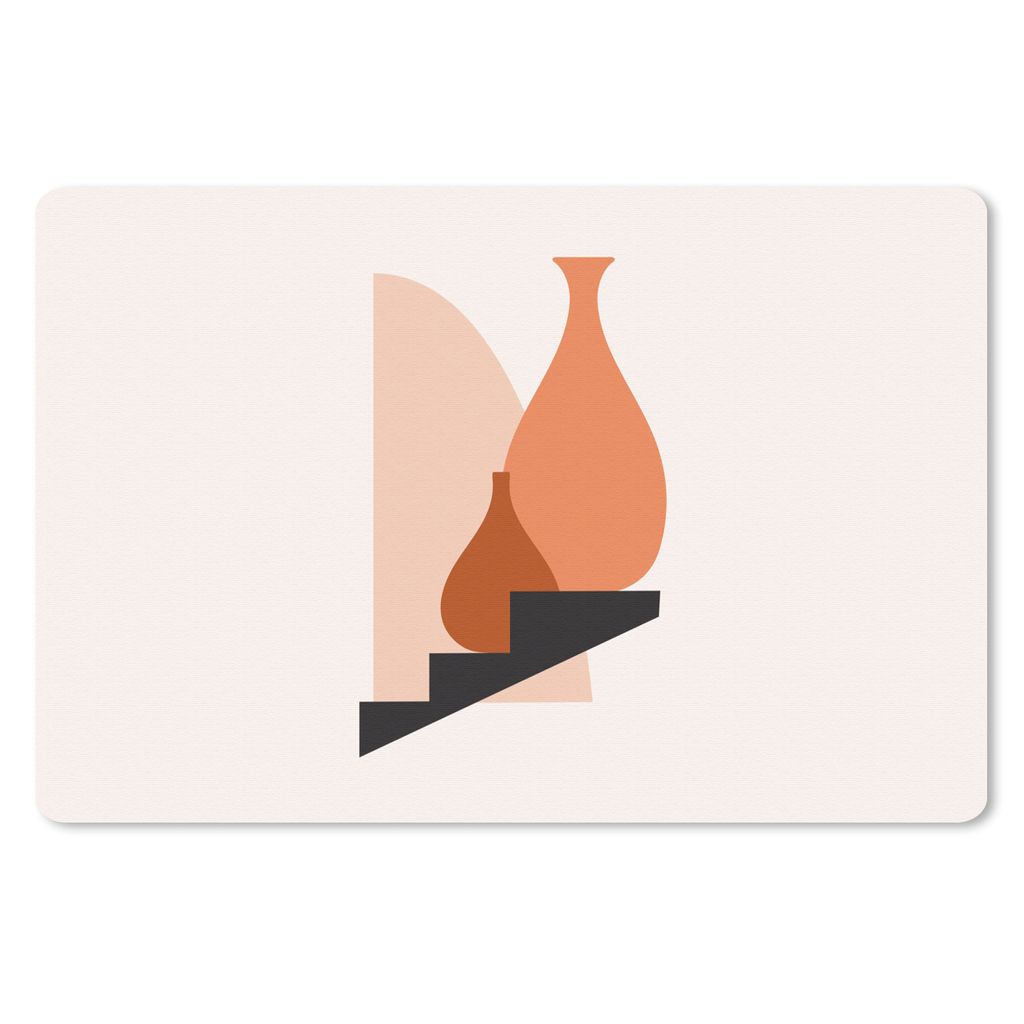 MuchoWow Mauspad Mousepad Vase - Abstrakt - Treppe 27x18 cm - Mousepads - Maus Mat - Pad - Mausunterlage - Büroartikel - Desk Matten