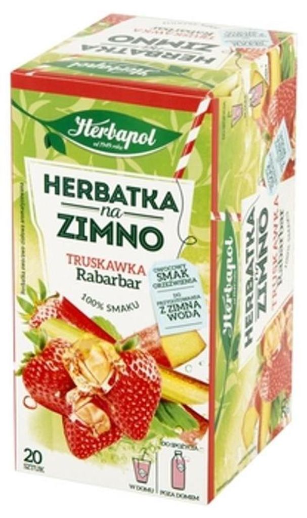 Herbata Truskawka Rabarbar na Zimno 20 torebek Produktbild 