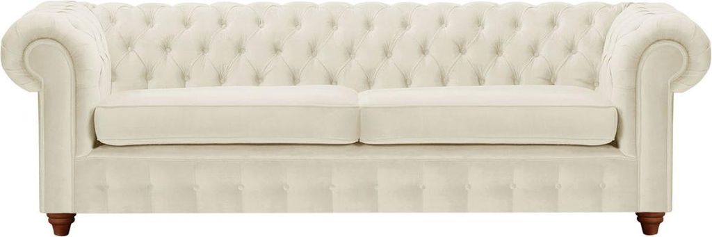 Dreisitzer-Sofa Chesterfield Max-Velluto 2-dark oak