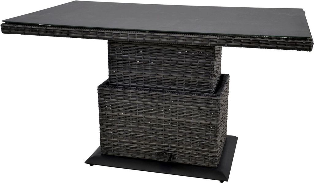 Lesli Living Hub-Loungetisch "Soho Forte" grau-anthrazit/grau meliert
