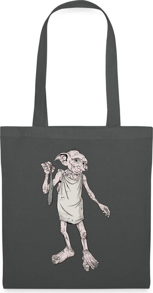 Spreadshirt Harry Potter Dobbys Geschenk Stoffbeutel, One size, Graphite