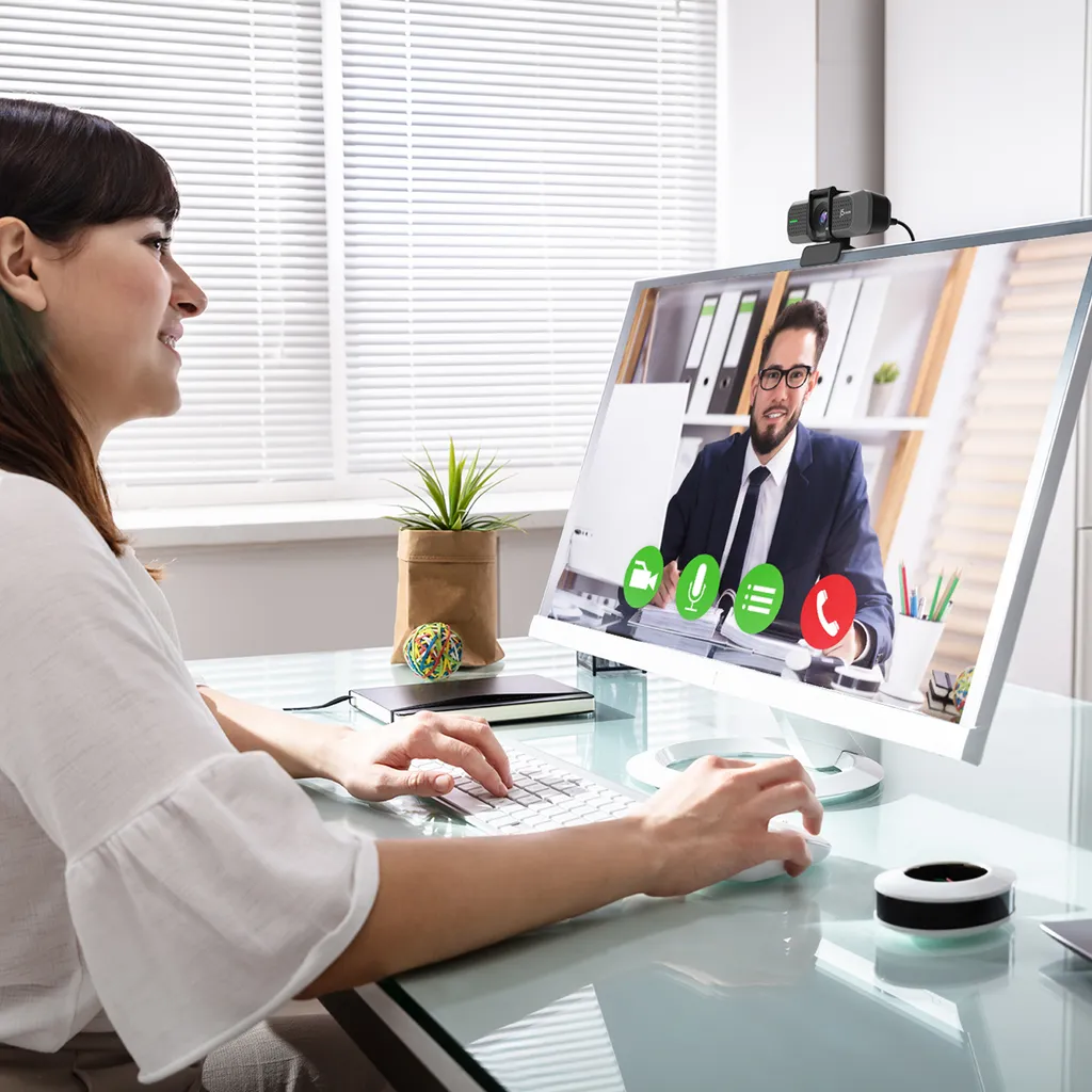 Webcam 4K Ultra HD pour Visioconférence Professionnelle et Streaming Live - 6