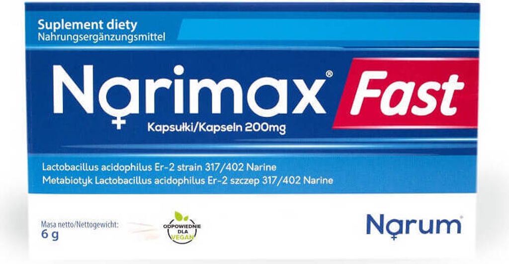 Narine probiotikum Fast-metabolic Vegetable 200 mg 30 Obrázok produktu 