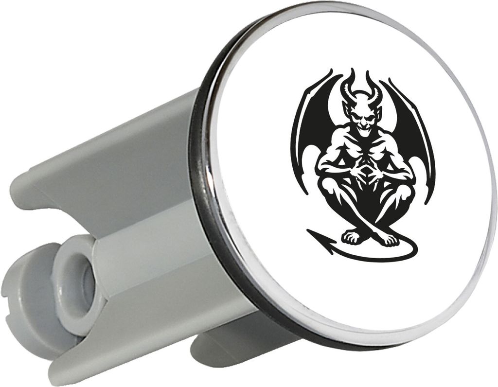 Huuraa Waschbeckenstöpsel Dämon Fabelwesen 4cm höhenverstellbar Abflussstopfen Geschenkidee