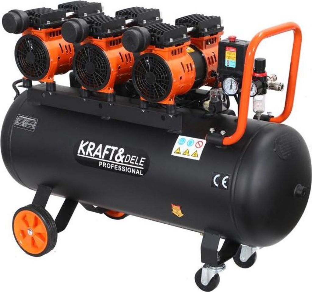 Bezolejový kompresor, 100L, 3x1500W | KD1394 Obrázok produktu 