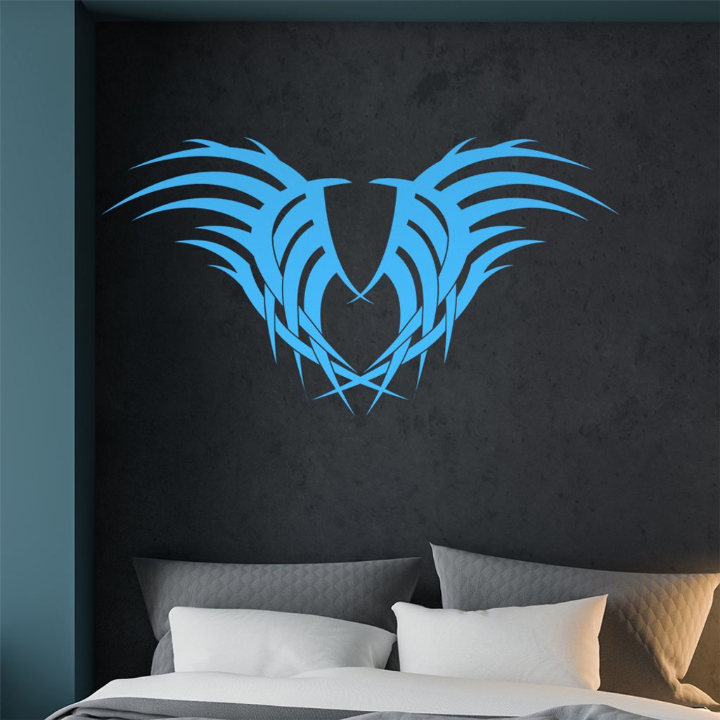 KIWISTAR Tribal geflochten Wandtattoo in 6 Größen - Wandaufkleber Wall Sticker - Dekoration, Küche, Wohnzimmer, Schlafzimmer, Badezimmer