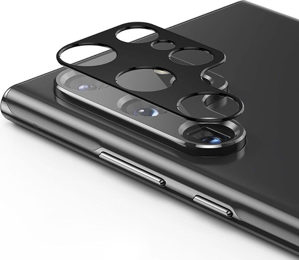 Kamera Schutzglas für Samsung Galaxy S22 Ultra 5G Schutzfolie 9H Glas Schwarz