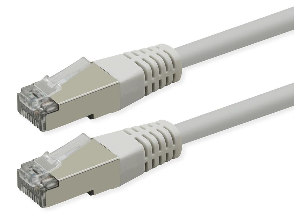 ROLINE Patchkabel Cat.6 (Class E), PoE, S/FTP (PiMF), weiß, 2 m