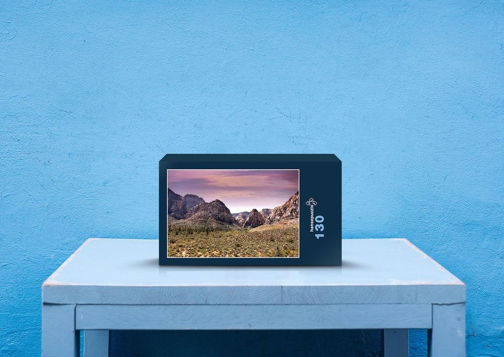 hansepuzzle 26316 - Red Rock Canyon Puzzle, 130 Teile, Natur, 28,7 x 20,0cm mit hochwertiger Aufbewahrung, Kartonbox und wiederverschließbarem Beutel