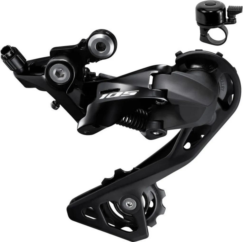 Dérailleur Arrière Shimano 105 RD-R7000-GS 11 Vitesses avec Sonnette