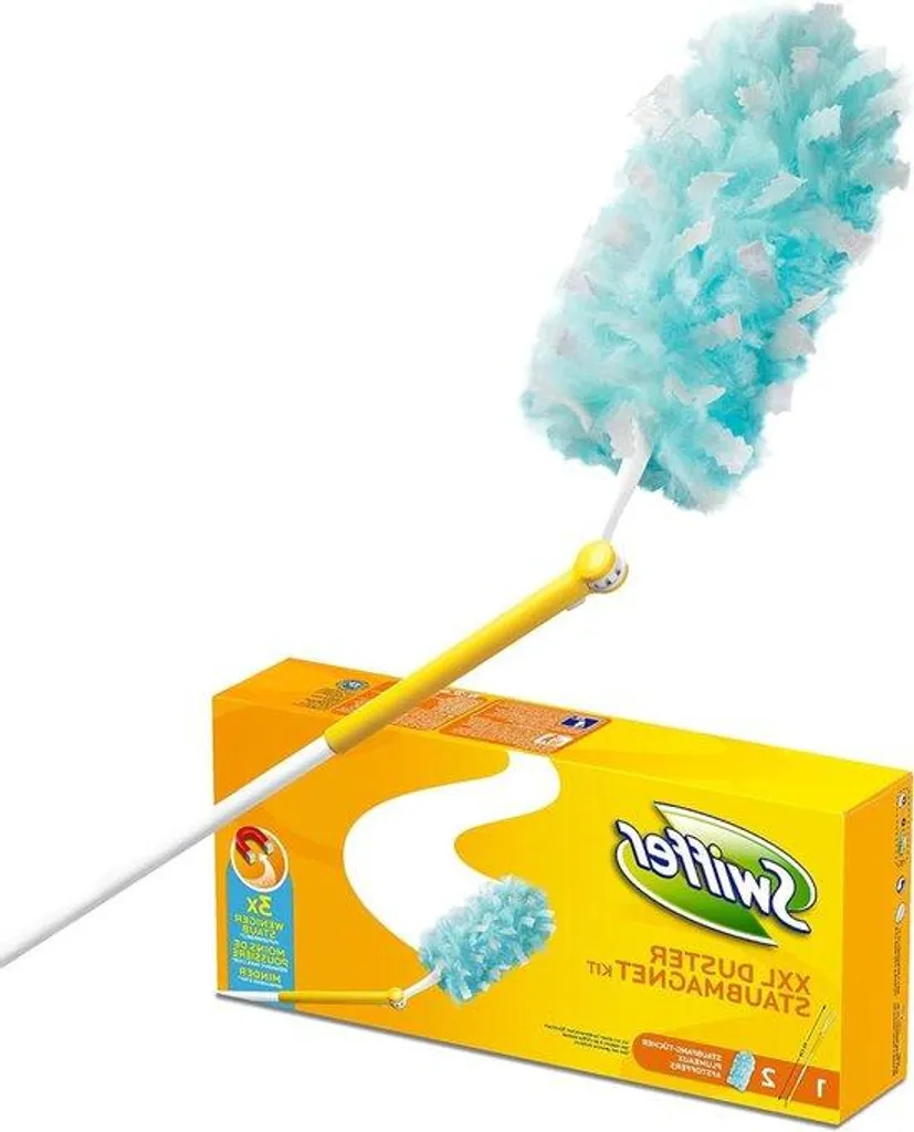 Kit de démarrage plumeau magnétique et 2 chiffons microfibre textile
