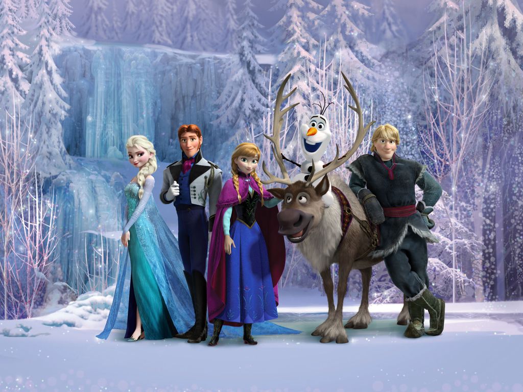 Disney Fototapete Die Eiskönigin Lila - 600589 - 360 x 270 Produktbild 