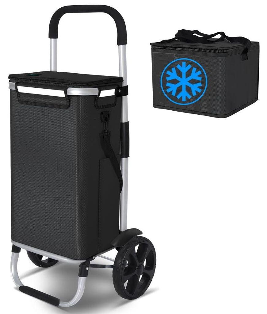 VOUNOT® 2 Räder Einkaufstrolley Klappbar mit 50L Produktbild 