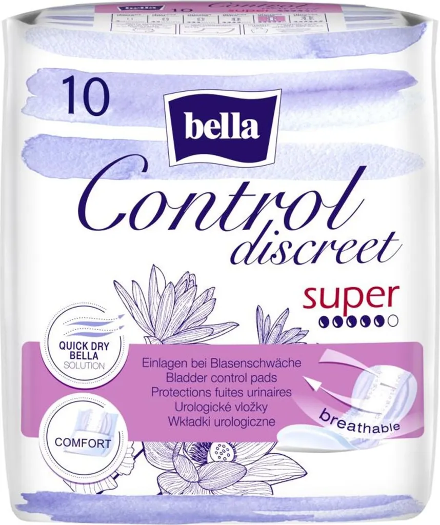 Bella Control Discreet Super 10pz | Protezione Urologica Femminile