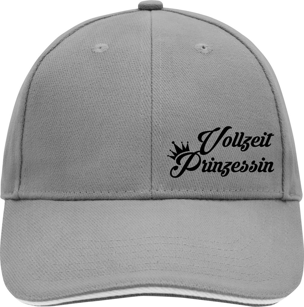 Huuraa Baseball Cap Vollzeit Prinzessin Krone Geschenk Dark Grey/White Vollzeit Prinzessin Geschenkidee
