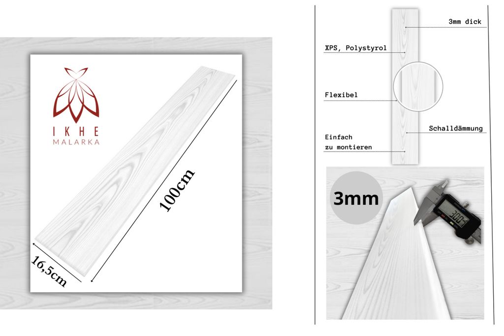 20m² | 120 Stück  Deckenpaneele Styropor Polystyrol XPS – Produktbild 3