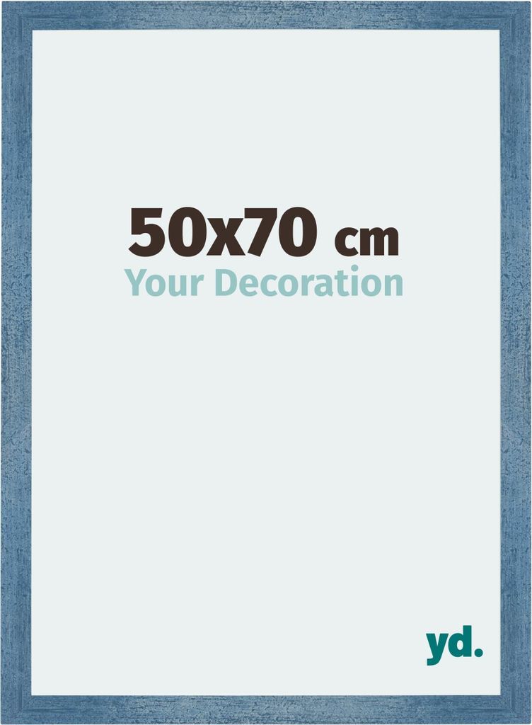 Puzzlerahmen 50x70 cm - Hellblau Gewischt - MDF - Mura