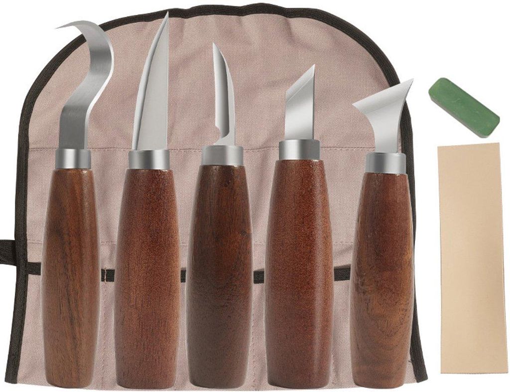 8-teiliges Holzschnitzmesser-Set-Stechbeitel für Produktbild 