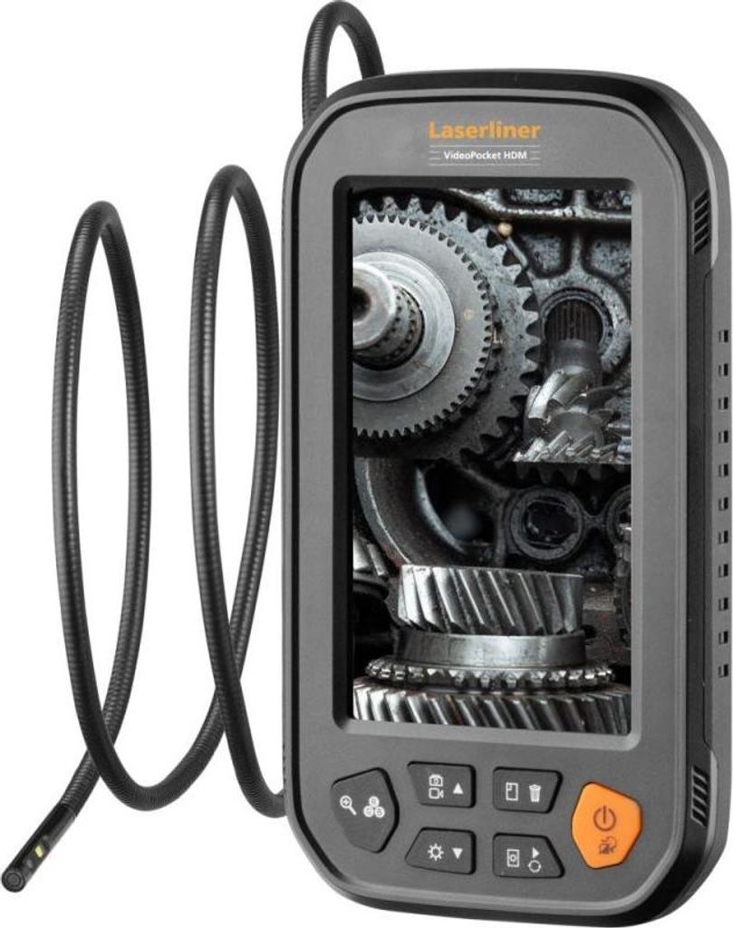 Laserliner VideoPocket HDM Duo, 480 x 272 Pixel, 10,9 cm (4.3"), 1280 x 720 Pixel, 68°, 2x, 5,5 mm