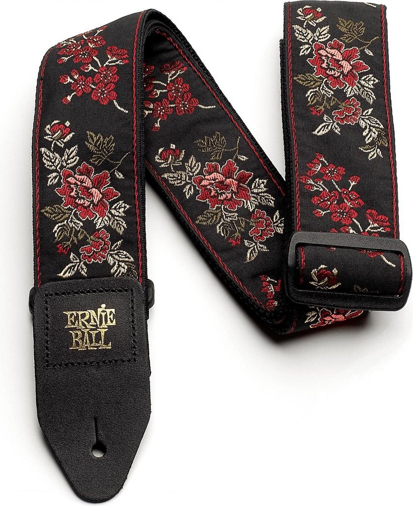 Ernie Ball Red Rose Jacquard 4142 Gürtel