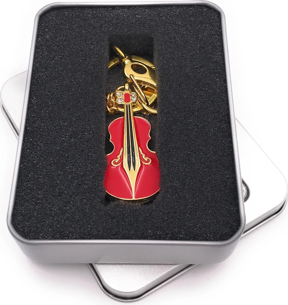 Onwomania Contrabbasso USB Oro Rosso 16GB - Accessorio Tech Chic