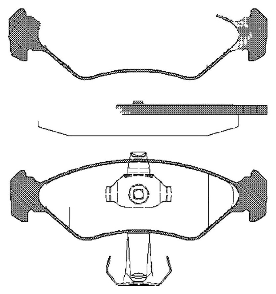 Bremsbelagsatz Scheiben 17,2 mm TRISCAN IAM-Expertise für u.a. FORD FIESTA