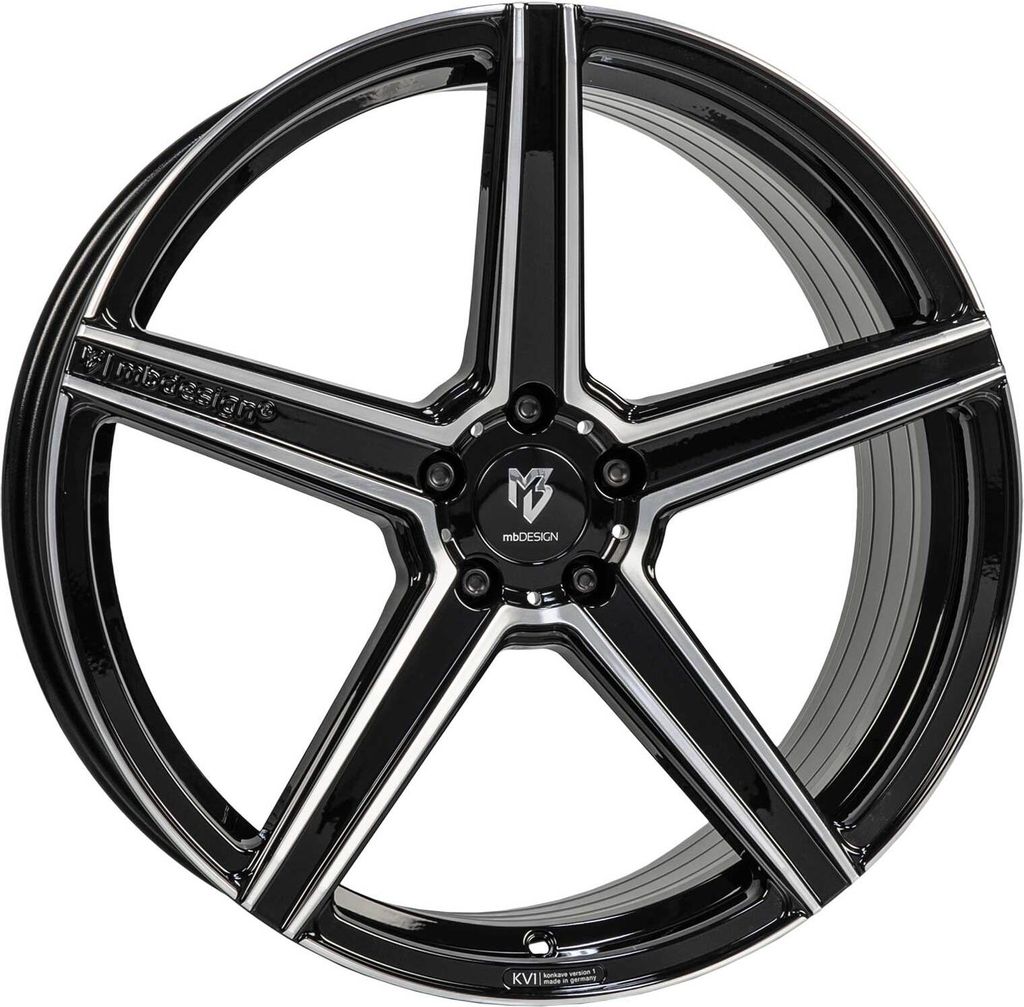 MB Design Felge KV1S 9.5Jx20 ET 35 5x112 Diamant Schwarz KV1S9520355RZ-B4 kompatibel mit Seat Cupra Formentor