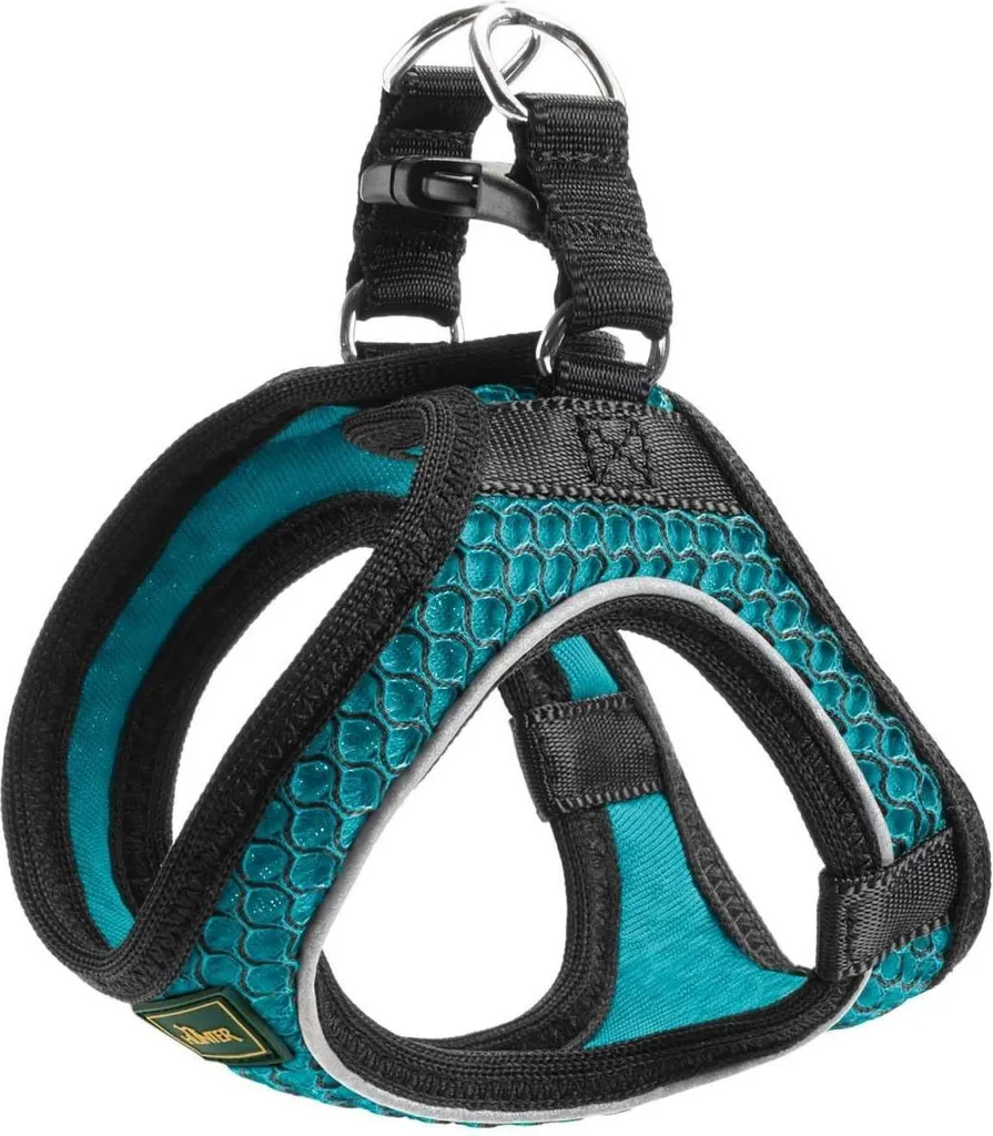 Pettorina per cani Hunter Hilo-Comfort turchese taglia S/M (48-55 cm)