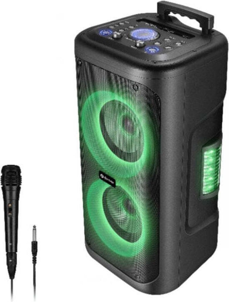 Prenosný výkonný reproduktor s LED svetlom Obrázok produktu 