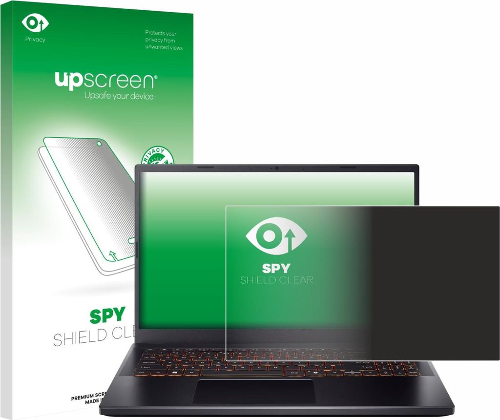 Für Acer Nitro V 15 Sichtschutzfolie Schutzfolie upscreen Anti-Spy Privacy Sichtschutz Blickschutz Display Schutz Folie Blaulichtfilter