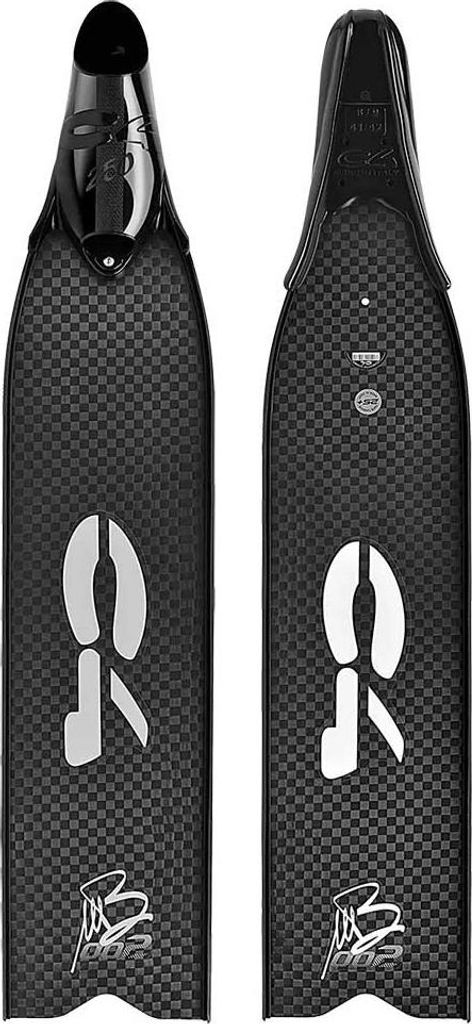 C4 Mb002 20 Speerfischen Flossen Schwarz,Silber EU 44-45 Schwarz,Silber EU 44-45
