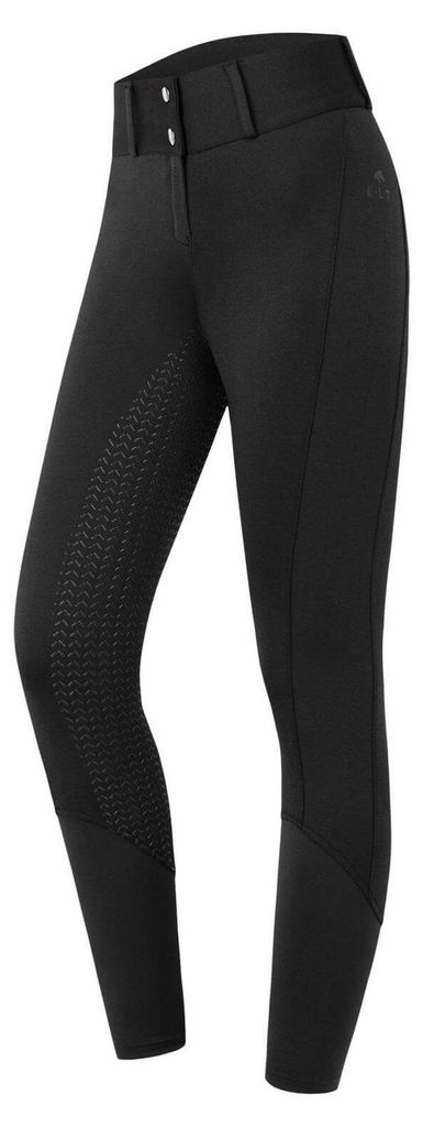E.L.T Reithose Essential High Waist Silikon Schwarz D34