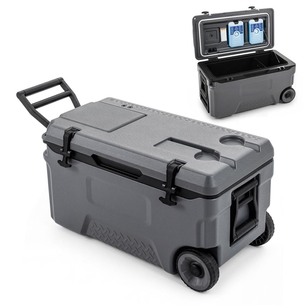 Glacière COSTWAY 50 L, grande glacière en plastique avec Image du produit 