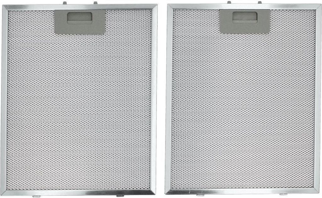 Metallgitterfilter Fettfilter 2 Stück rechteckig Metall 320x260mm Dunstabzugshaube Respekta MIZ 2009 mit einseitiger Entriegelung für Hauben CH33...