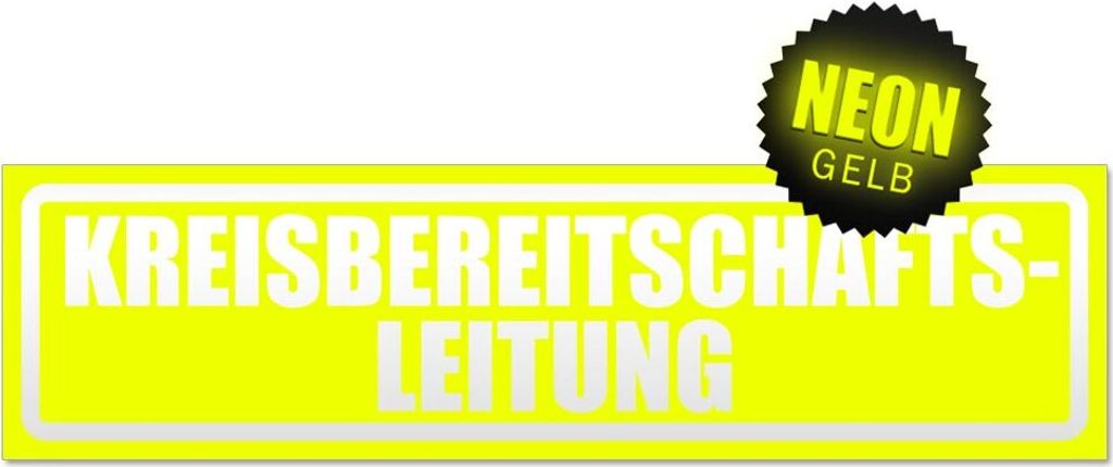 Kreisbereitschaftsleitung invertiert Magnetschild Schild magnetisch