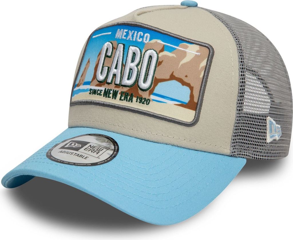 New Era License Plate Trucker Cap Cabo Mexico