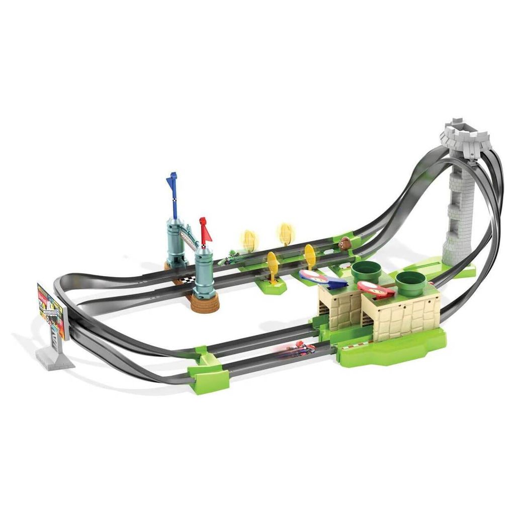 Hot Wheels Mario Kart Rundkurs Trackset mit Die-Cast-Kart Produktbild 