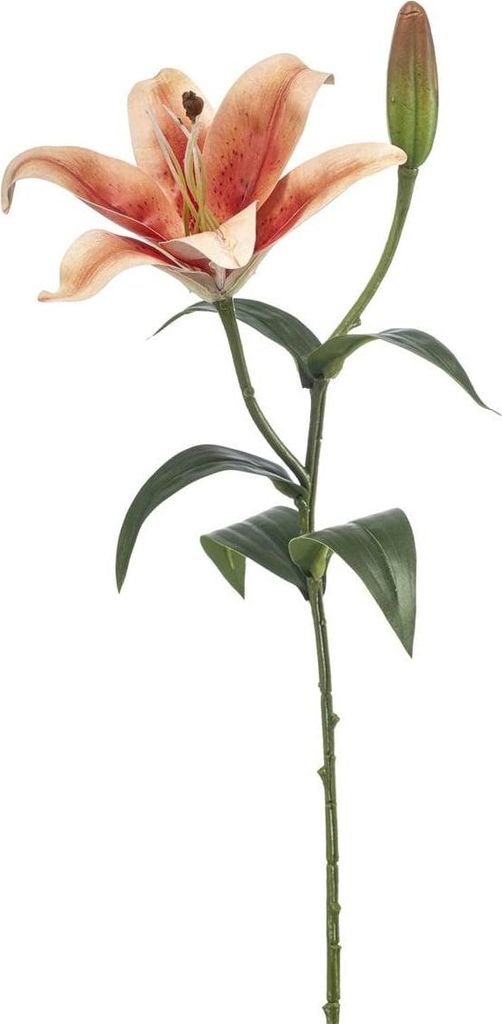 artplants.de Künstliche Tigerlilie MIXLON, pfirsich-lachs, 55cm - Kunstblume Lilie