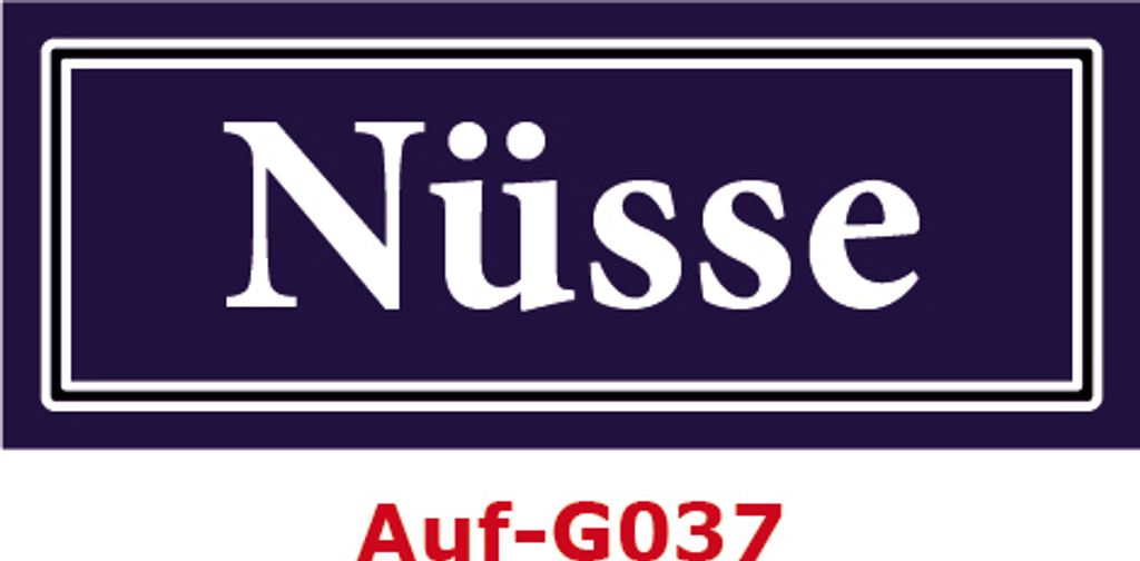 5 Stück Gewürzaufkleber Nüsse 40x16mm Gewürzetiketten Sticker Lebensmittel (Auf-G037)