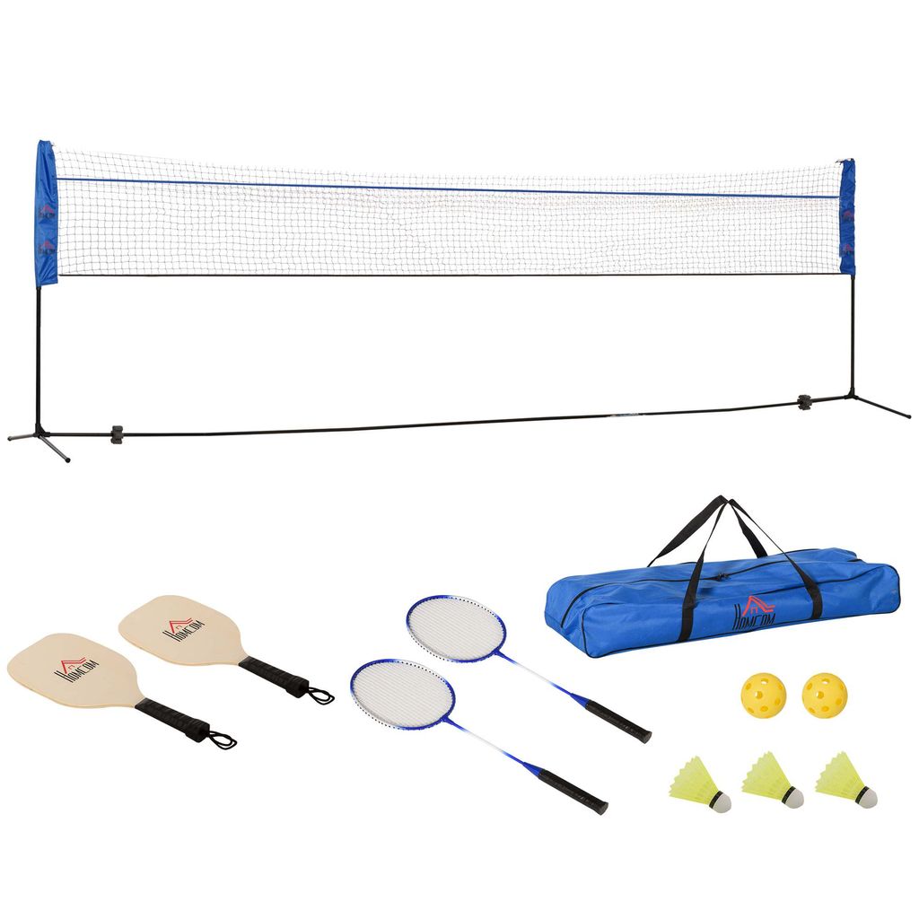 Tragbares Badmintonnetz-Set mit Ständer-Tragetasche Volleyballnetz mit Tasche DE 