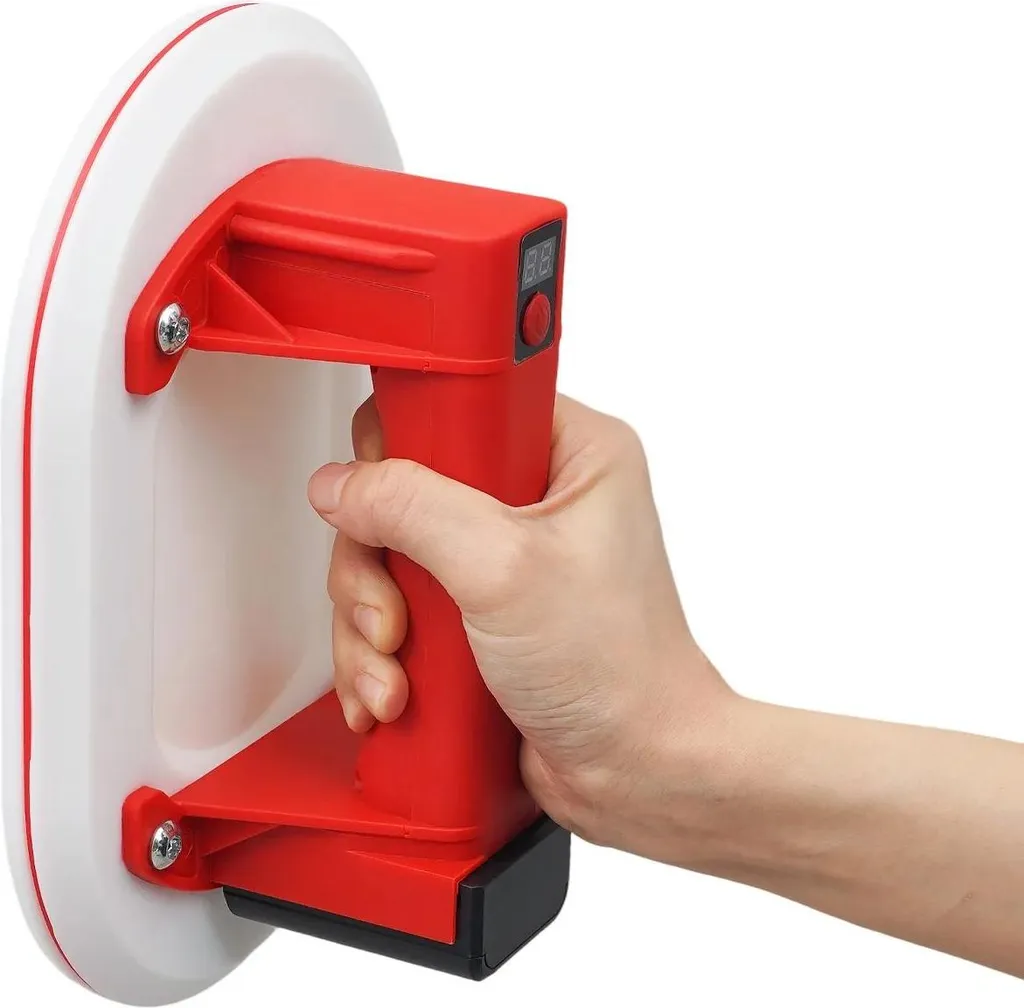 Ventouse électrique 300 kg rouge pour levage de carrelage et verre