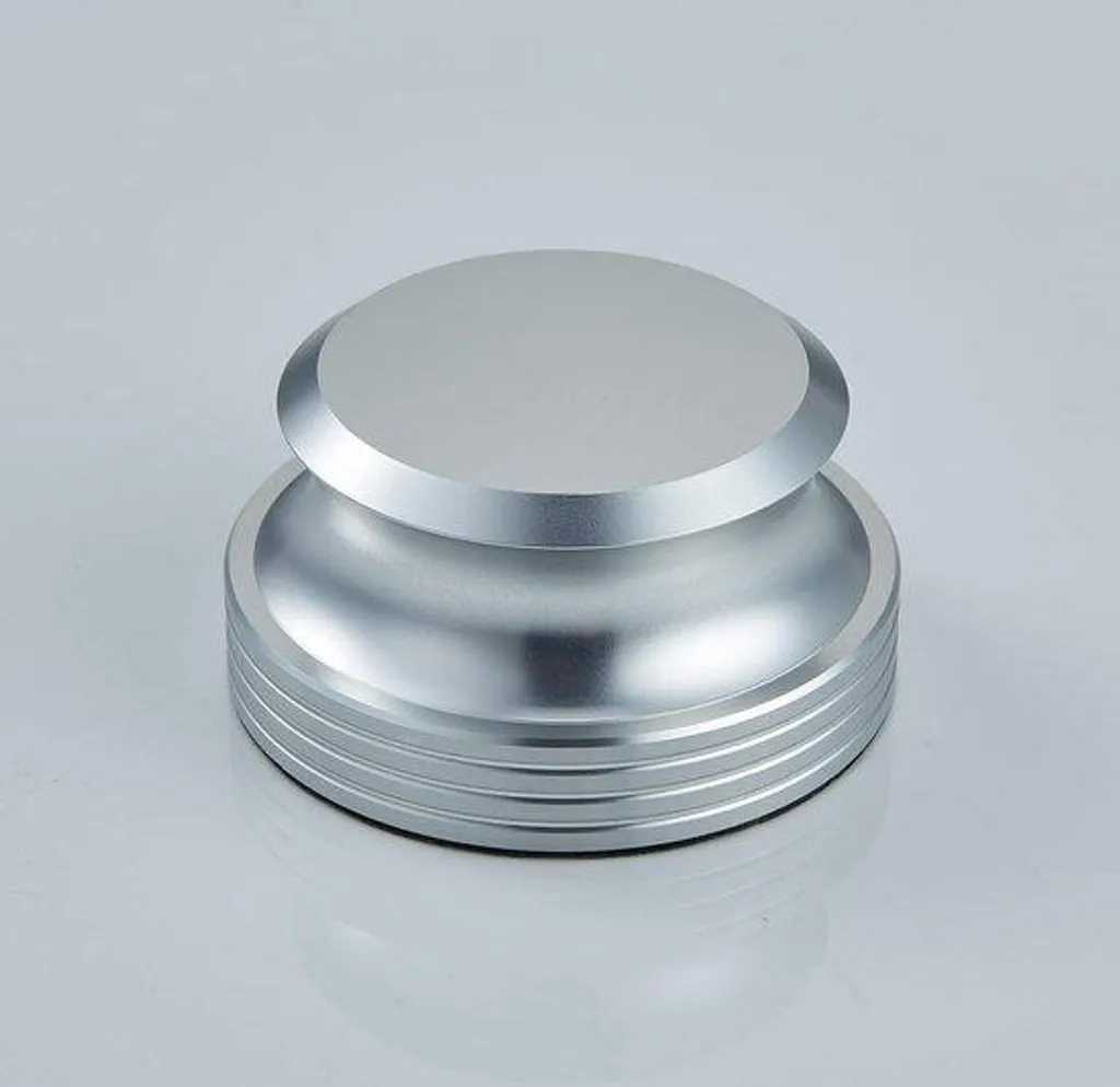 Pinces stabilisatrices argentées pour platines vinyles - Poids 280g