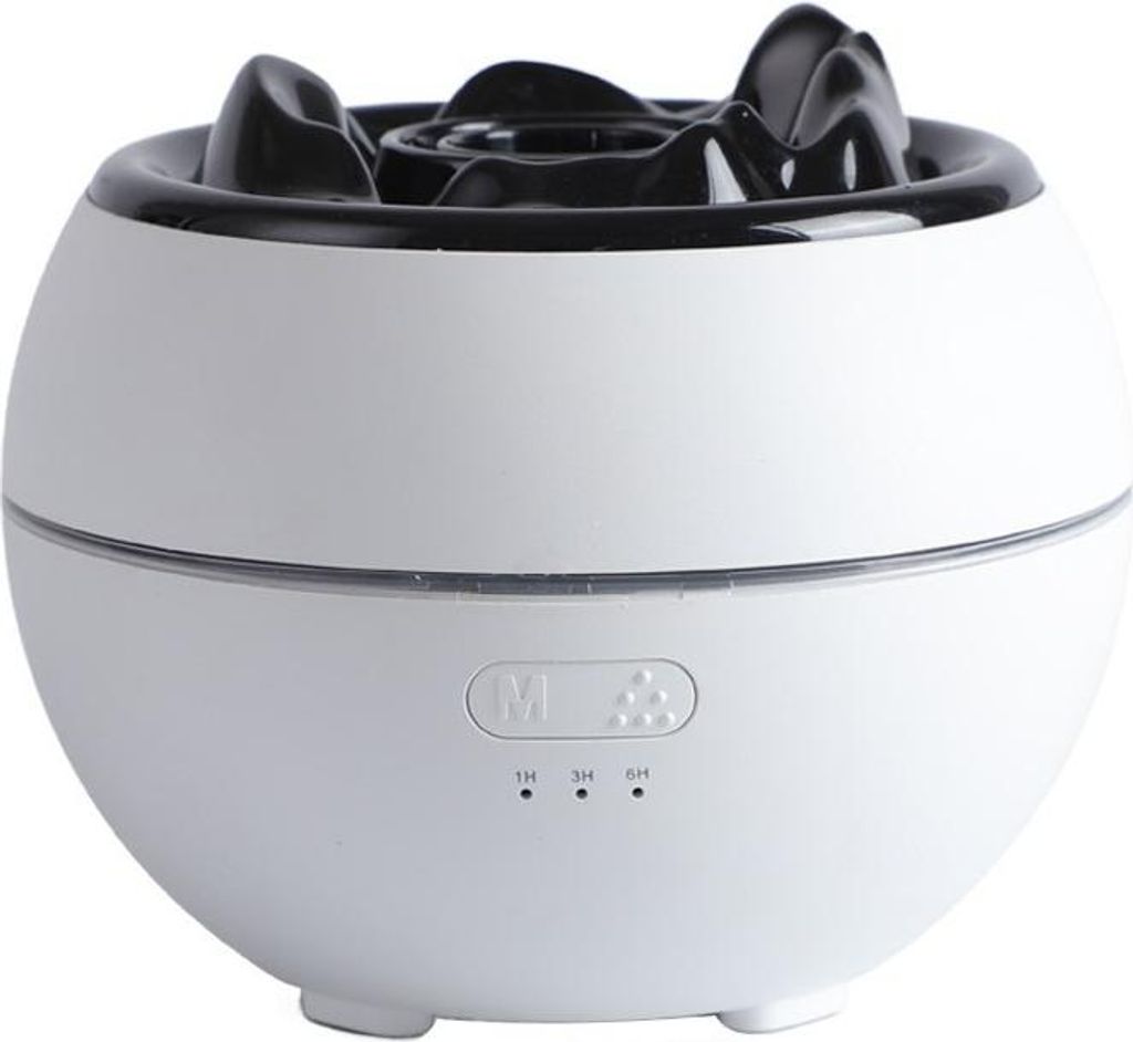 INF Flammeneffekt Aroma Diffuser Luftbefeuchter - Ultraschall Öl Diffuser Weiß
