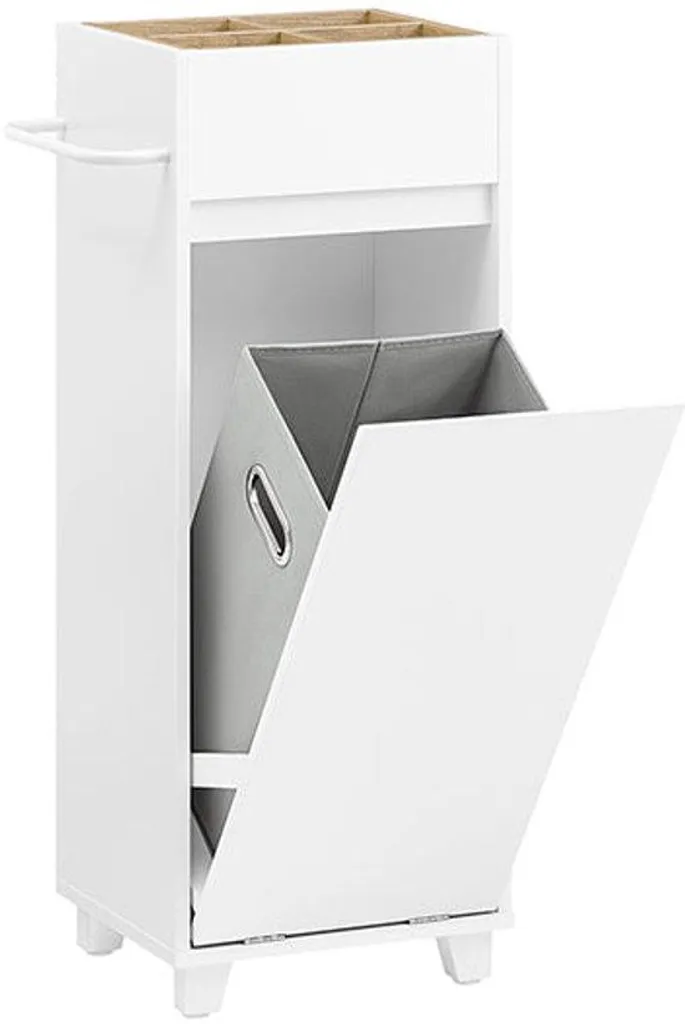 Meuble Rangement Gain de Place pour Petite Salle de Bain avec Sac