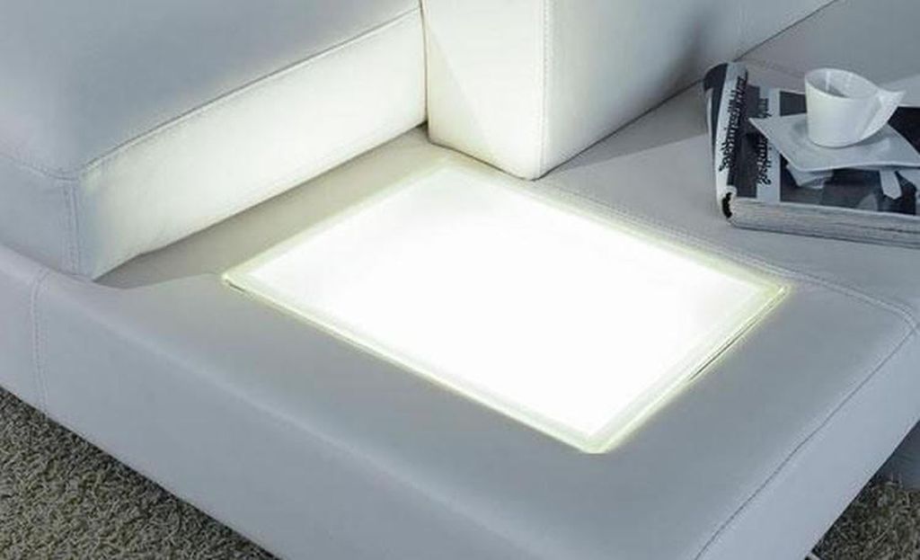 Ledersofa Designer Sofa U Form Wohnlandschaft Couch Polster Produktbild 